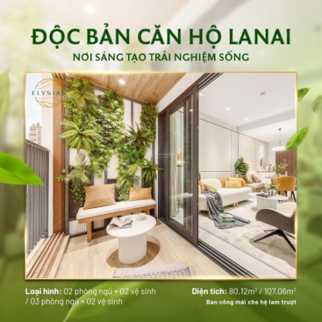 Căn hộ elysian quận 9, rổ hàng đa dạng các căn từ 1,2,3pn 6736723