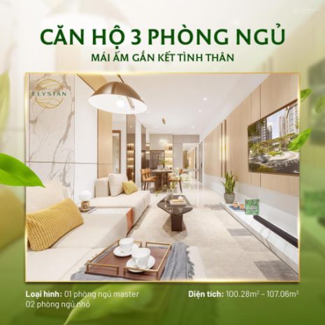 Căn hộ elysian quận 9, rổ hàng đa dạng các căn từ 1,2,3pn 6736724