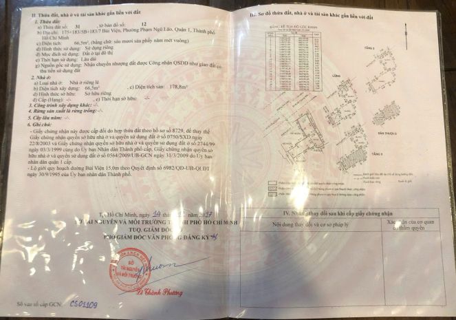 Chính chủ bán mặt tiền bùi viện, p.phạm ngũ lão, q.1: dt 6738781