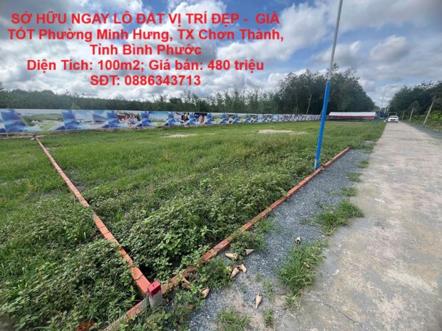 Sở hữu ngay lô đất vị trí đẹp -  giá tốt phường minh hưng, 6739792