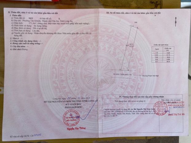 Chính chủ cần bán 2 lô đất tại xã an vĩnh ngãi và phường 6739806