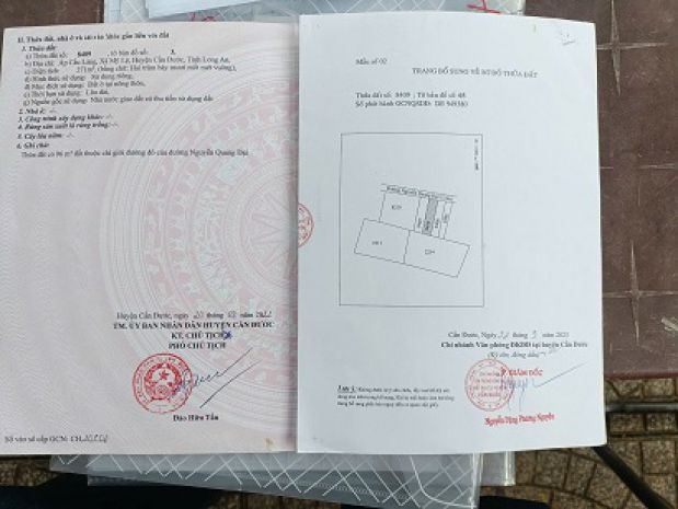 Bán đất full thổ cư  vị trí đẹp tại mỹ lệ, cần đước 6740291