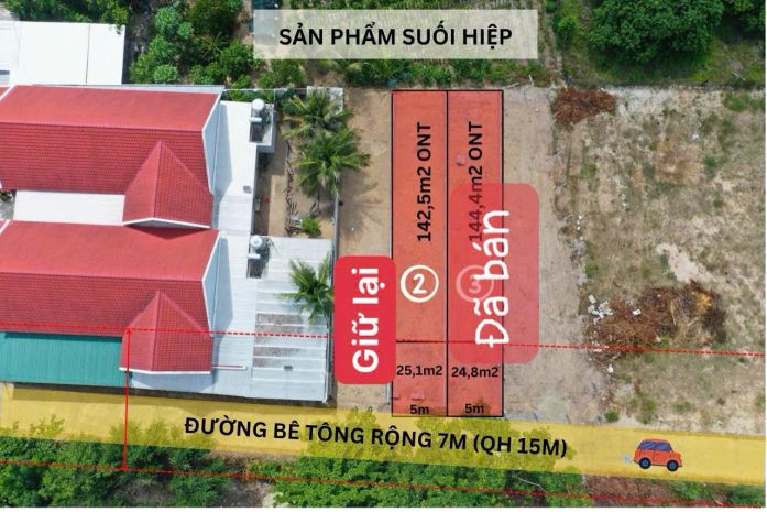 Tc-bán gấp lô suối tiên giá đầu tư cách hl39 vào đất chỉ 6752159