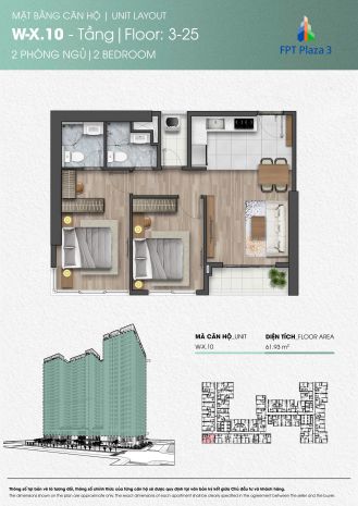 Chuyển nhượng căn hộ 2pn+ 1  view quảng trường tại plaza 3 6753788