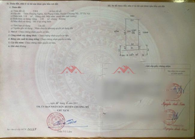 Bán lô đất trục chính kinh doanh 118m tại phụng châu-chương 6756152