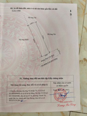Bán đất mặt đường trần minh thắng, quý kim  đồ sơn 6757782