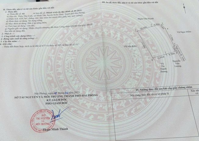 Siêu phẩm đất lớn  thọ linh, minh tân, kiến thụy  sát 6758161
