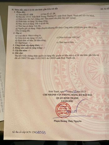 Bán nhà hẻm xe hơi 191c trần bình trọng, bình lợi trung 6761036