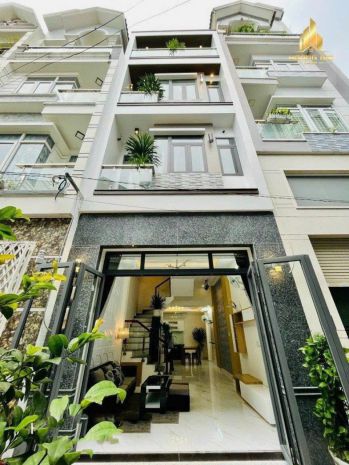 Nhà mới 4 tầng hxh 45m2, vuông  phạm văn chiêu qv 6762055