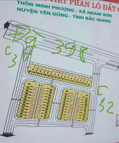 Bán cặp lô góc đất đấu giá  vườn vải, yên dũng  bắc ninh 6762774