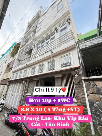 Chính chủ bán hxh trung lang tân bình, dt 8.6x10m, giá 11.9 6762897