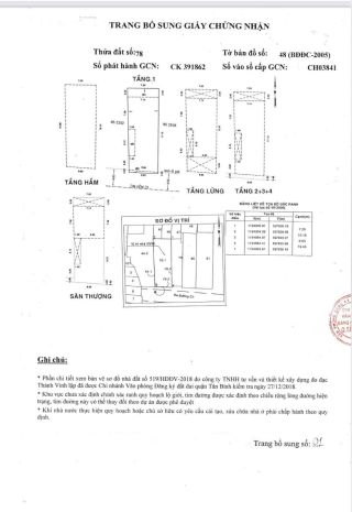Chính chủ bán hxh c1, p13, q.tân bình. dt 6.6x20m, giá 40 6764015