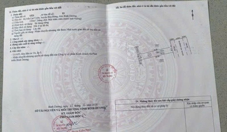 Cần bán lô đất vị trí đẹp tại lai hưng, bàu bàng, bình dương 6766464