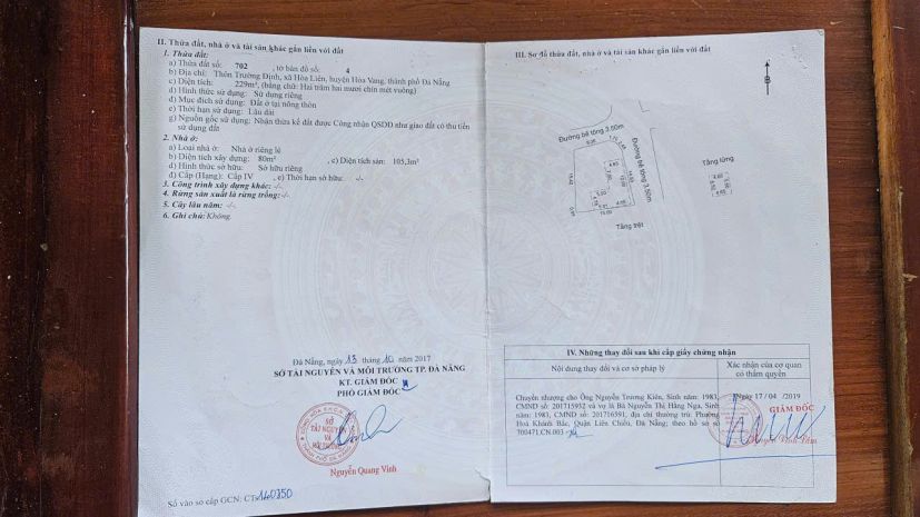 Bán gấp nhà tại tổ dân phố trường định, phường hải vân, tp 6773261