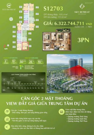 Căn hộ 3pn eco retreat vườn mây cuối cùng có tầm nhìn toàn 6773470