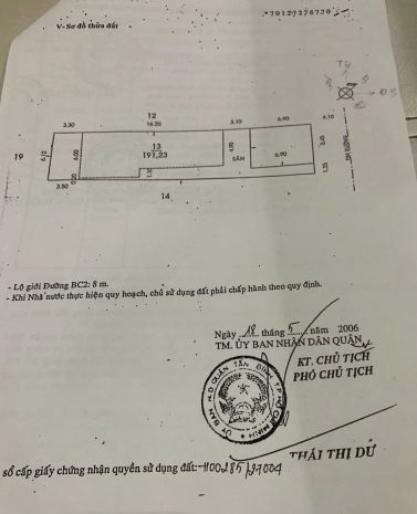 Chính chủ bán mặt tiền bàu cát 2, p14, q tân bình: dt 6773832