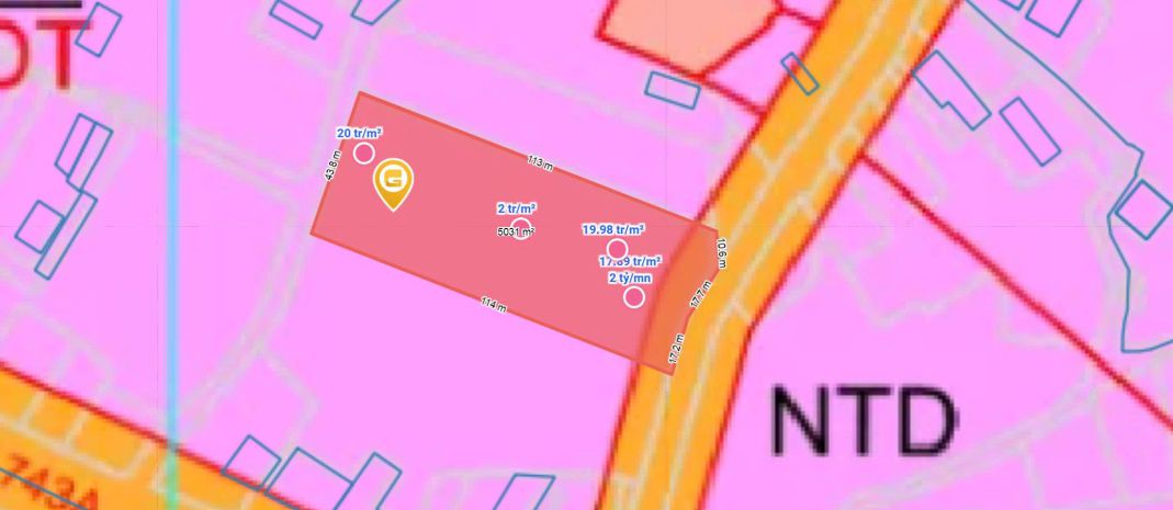 Bán gấp 5000m² đất thổ cư -2 mặt tiền bình chuẩn 61, thuận 6782791