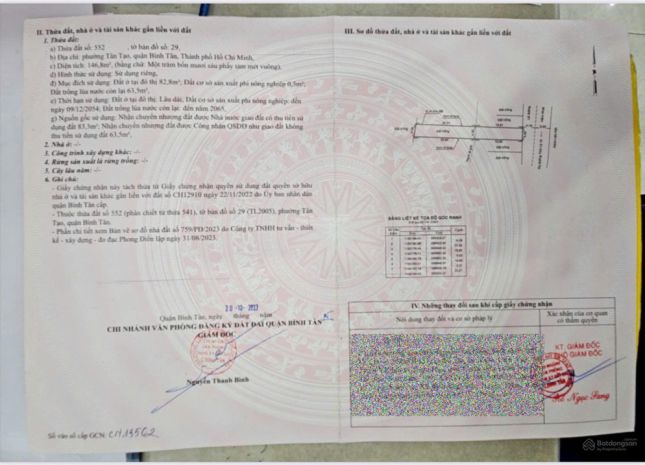 Chính chủ bán gấp chính chủ bán gấp lô đất 146.8m2 - mt 6784665