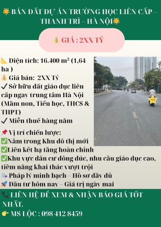 Bán đất dự án trường học liên cấp   thanh trì 6799219