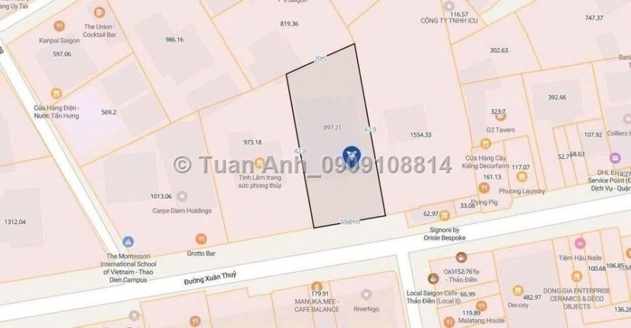Bán siêu phẩm villa mặt tiền xuân thủy, thảo điền, q.2. dt: 6802559