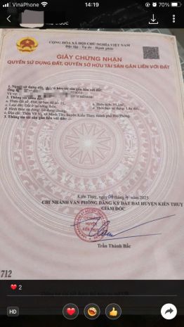 2,0x tỷ 93,1m2 mặt đường 401 vũ vị  minh tân  kiến thụy 6803682