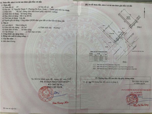 Chính chủ bán mặt tiền nguyễn thành ý, đa kao, q.1. dt: 4 x 6806995