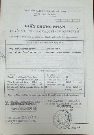 Chính chủ bán mặt tiền nguyễn trung trực, bến thành, q.1: 6807767