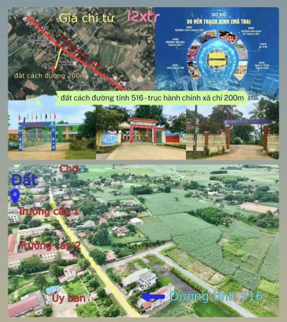 Bán gấp lô đất thổ cư, thạch bình, thạch thành, thanh 6809192