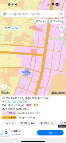 Chính chủ bán 4309m2 đất 2 mặt tiền đường đt 765, xã xuân 6809333