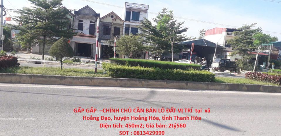 Gấp gấp  chính chủ cần bán lô đất vị trí  tại  xã hoằng 6811066