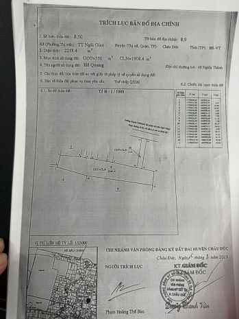 Bán đất châu đức 6812571