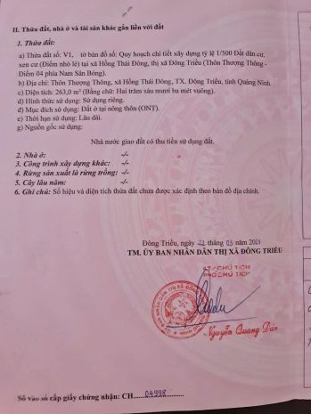 Chính chủ bán lô đất 2 mặt tiền - hồng thái đông, đông 6816844