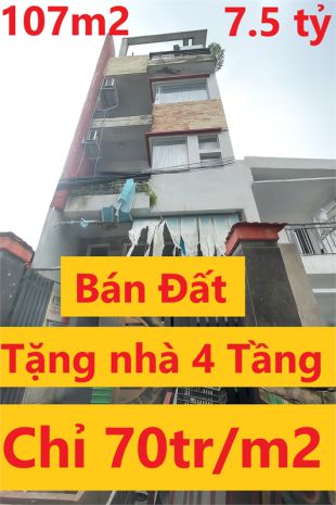 Bán nhà 107m2, 4 tầng  hoàng xuân nhị thông trịnh đình 6823700