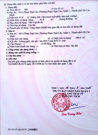 Bán nhà mặt tiền 361a phạm ngũ lão, phường phạm ngũ lão. 6828974