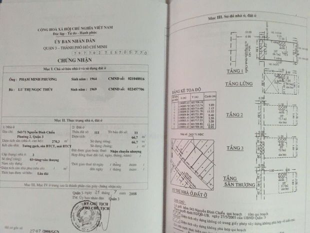 Bán nhà hẻm xe hơi 54371 nguyễn đình chiểu, p.2, quận 3 6829923