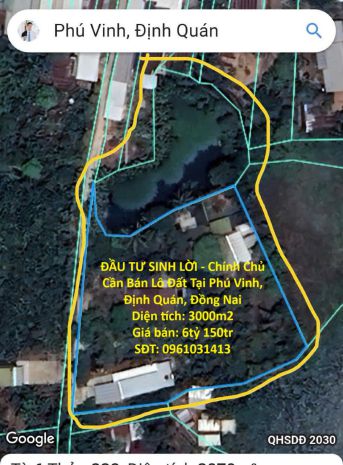 Đầu tư sinh lời - chính chủ cần bán lô đất tại phú vinh, 6830479