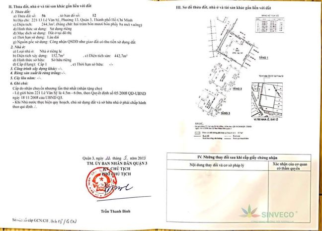 Chính chủ bán hxh lê văn sỹ, p.13, q.3: dt 15x18m, giá tốt 6830716