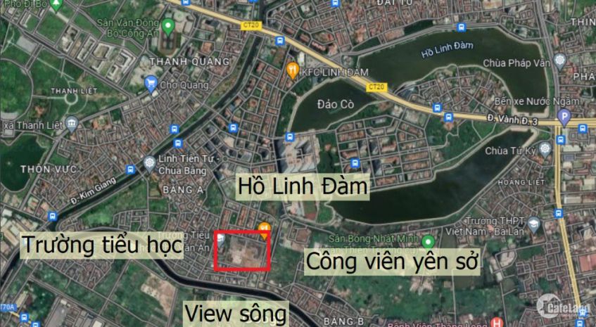 Bán  siêu phẩm linh đàm  dt 130m2, mt 6.5m. sẵn nhà 5 6835083