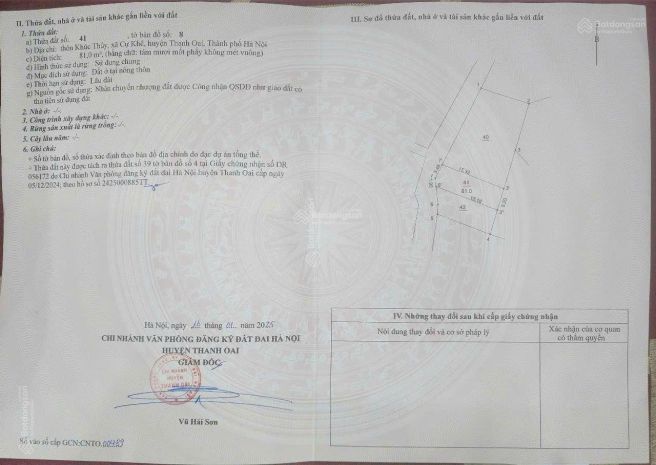 Chính chủ bán đất cự khê thanh oai, ngay khu đô thị thanh 6835148