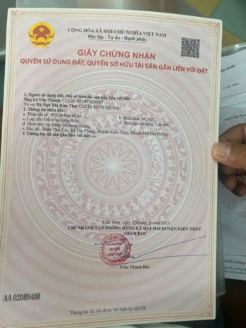 1.5x tỷ 88.9m2 thái lai  tân phong  kiến thụy zalo 6836906