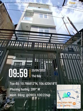 Sát mt phú thọ hòa 4tầng mới đẹp giá nhỉnh 4 đồng 6837569