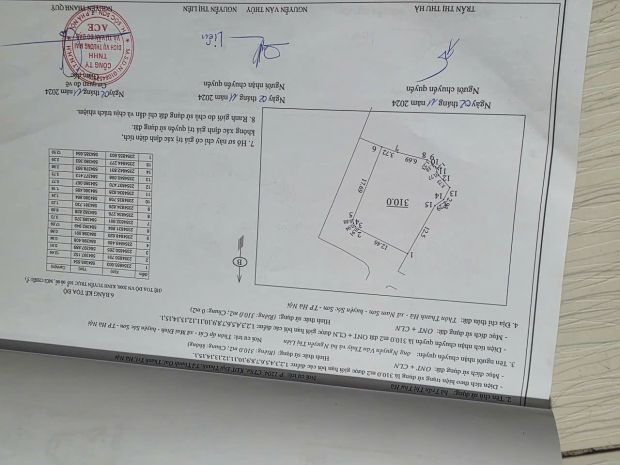 Chính chủ cần bán lô đất rộng 310,8m² tại thôn thanh hà, xã 6838081