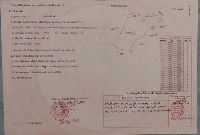 Cần bán 5,1ha đất thôn phú thạnh, xã hòa quang nam, huyện 6845582