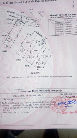 Chính chủ bán hxh võ thị sáu, tân định, q.1: 5.2x21m, giá 6850253