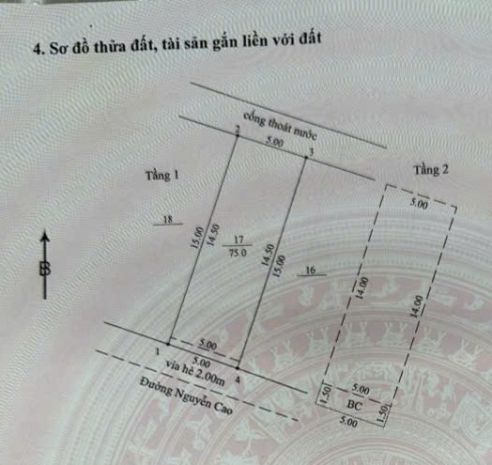 Nhà 2 tầng  mặt tiền nguyễn cao  cách biển nguyễn tất 6853421