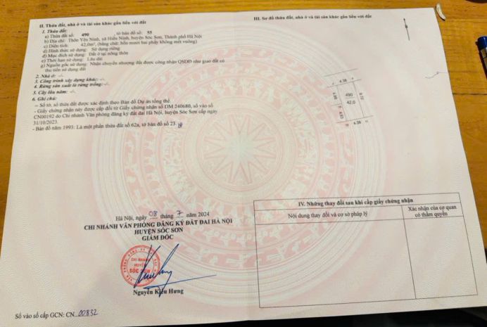 Bán đất tặng nhà sẵn xách vali đến ở tại yên ninh-hiền ninh 6858060