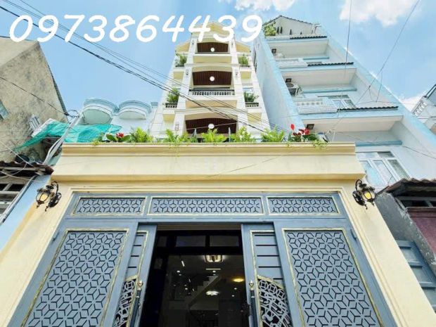 Nhà 4 tầng đẹp full nội thất - đường huỳnh văn nghệ - gò 6858563