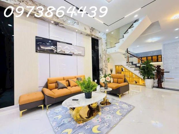 Nhà 4 tầng đẹp full nội thất - đường huỳnh văn nghệ - gò 6858564