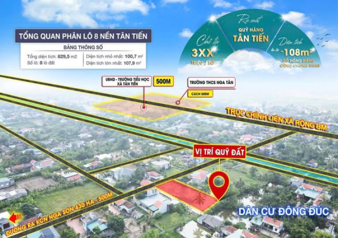 Cực phẩm đất nền ngay trung tâm - của ngõ kcn nga tân 6860157