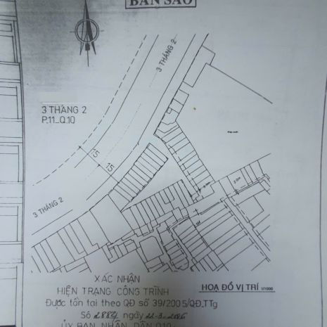 Chính chủ bán mặt tiền 32, p.11, q.10: 3x13m, giá tốt, 6861280
